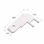 DJ6144-6.3 Cọc Hàn PCB 6.3mm Chân Cong